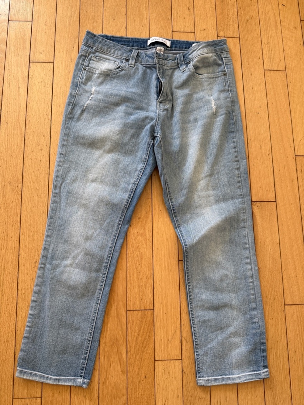 Kenneth Cole Light Blue women cropped straight capri size 12
